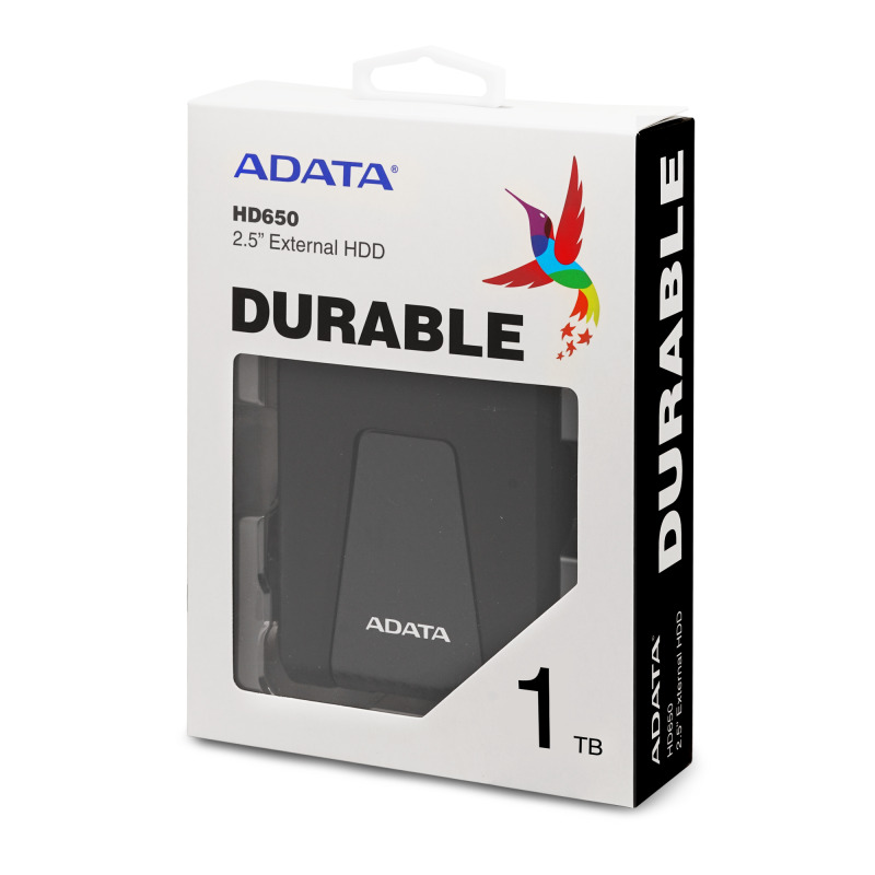 DISCO DURO EXTERNO ADATA HD650 1TB PORTATIL 2.5 USB 3.2 WINDOWS MAC LINUX CONTRAGOLPES COLOR NEGRO (AHD650-1TU31-CBK) image 17