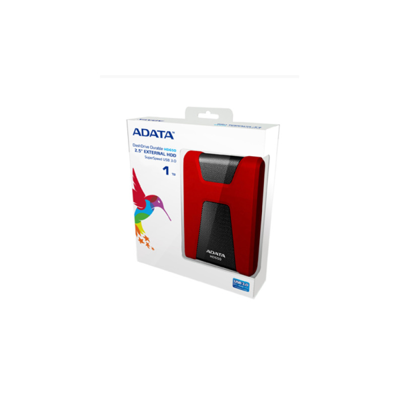 ADATA DashDrive Durable HD650 disco duro externo 1000 GB Rojo image 3