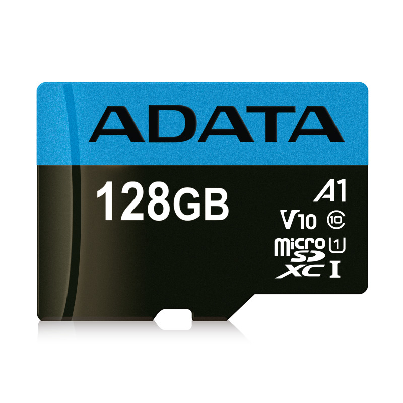 MEMORIA ADATA MICRO SDXC/SDHC 128GB UHS-I 100MB/25MB CLASE 10 V10 A1 C/ADAPTADOR (AUSDX128GUICL10A1-RA1)