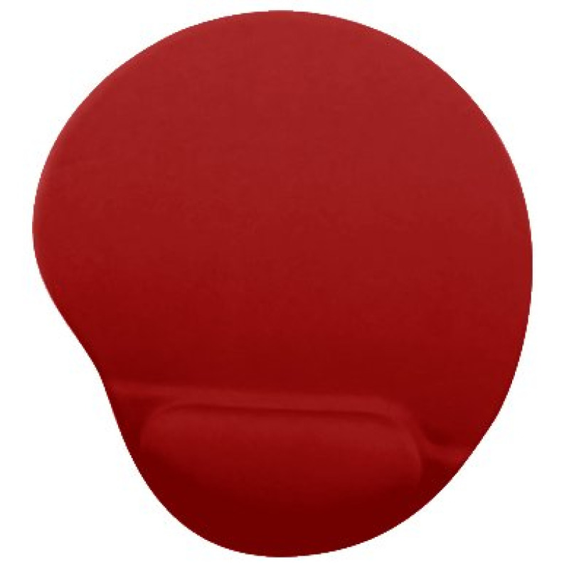 MOUSE PAD BROBOTIX CON ALMOADILLA DE GEL, ANTIDERRAPANTE, ROJO