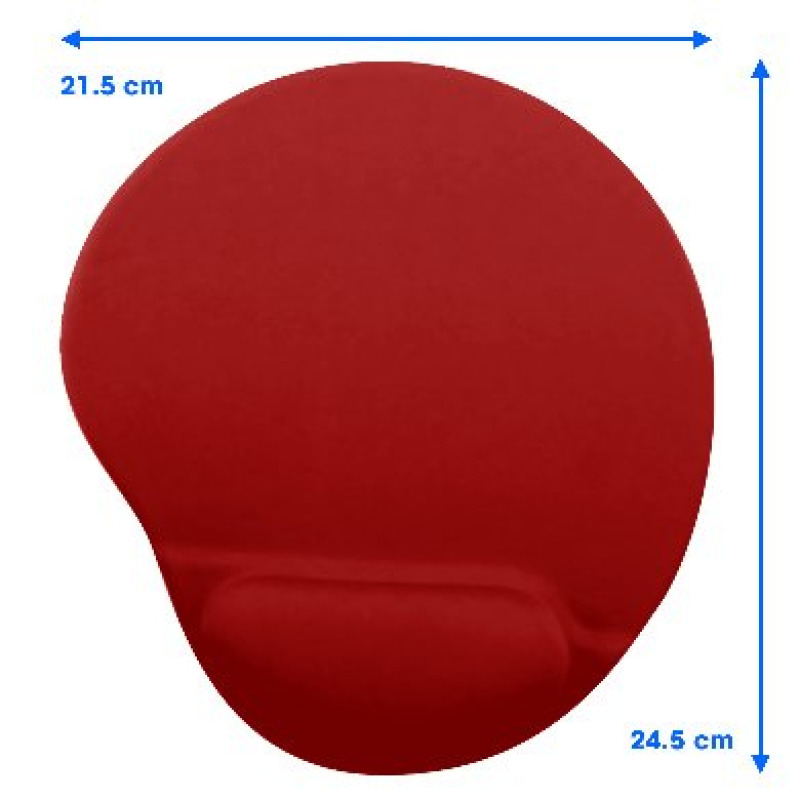 MOUSE PAD BROBOTIX CON ALMOADILLA DE GEL, ANTIDERRAPANTE, ROJO image 6
