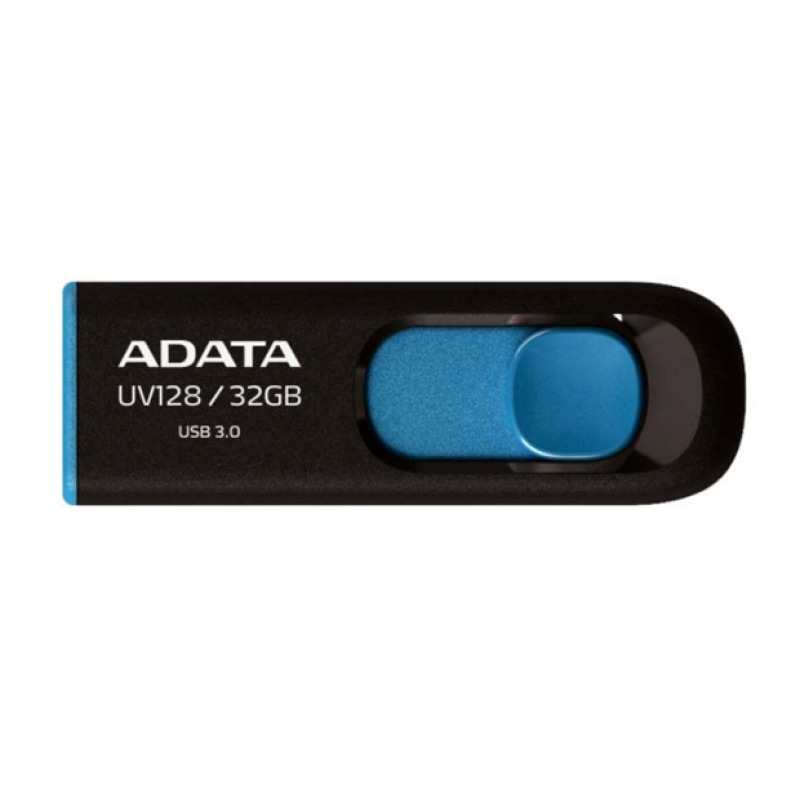 MEMORIA ADATA 128GB USB 3.2 UV128 RETRACTIL NEGRO-AZUL (AUV128-128G-RBE) image 3