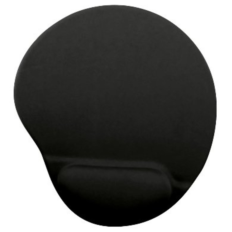 MOUSE PAD BROBOTIX CON ALMOADILLA DE GEL, ANTIDERRAPANTE, NEGRO