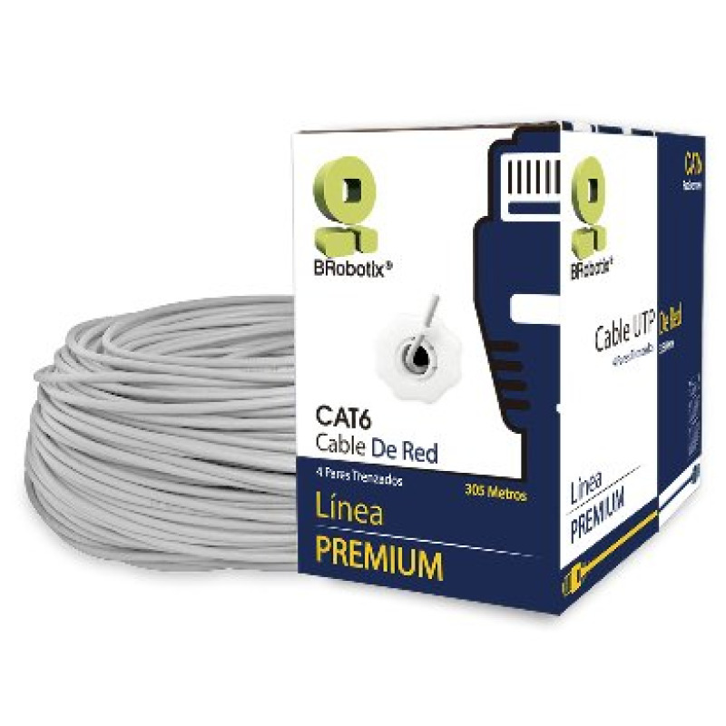 BRobotix 065144 cable de red Gris 305 m Cat6 U/UTP (UTP)