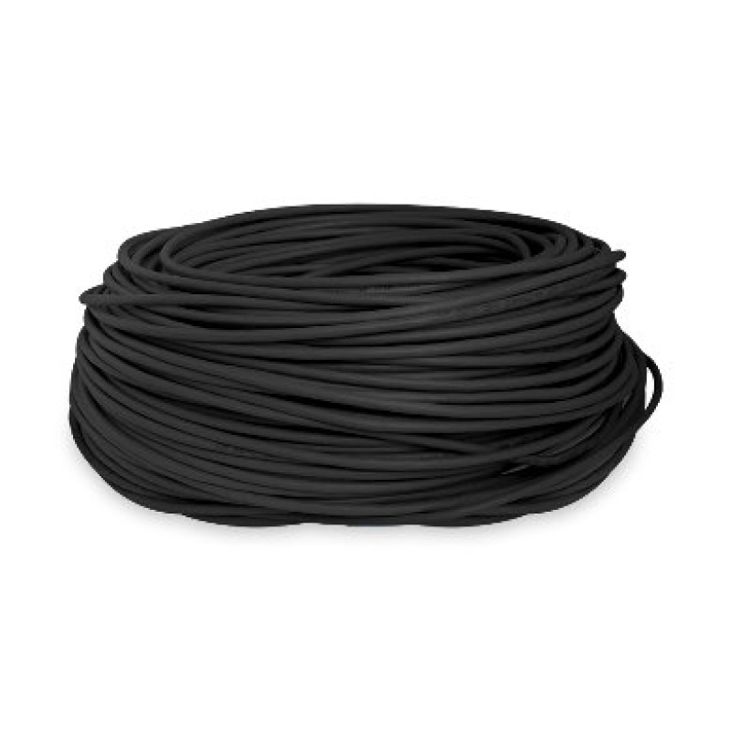 BOBINA BROBOTIX CAT5E UTP CCA EXTERIORES 305MTS NEGRO  DOBLE FORRO  image 4
