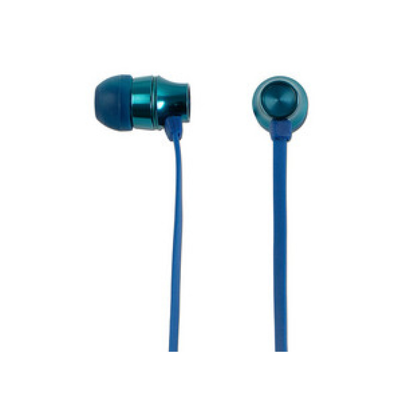 AUDIFONOS MOBIFREE/ ACTECK  IN-EAR CON MICRÓFONO COLECCION METÁLICOS COLOR AZUL MB-02018