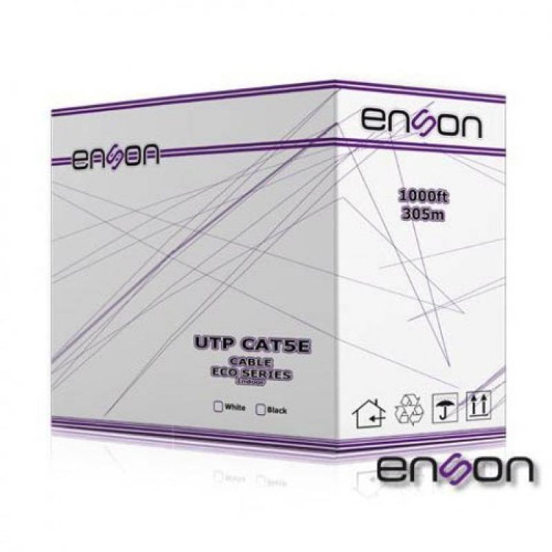 Enson 305m UTP Cat5e cable de red Blanco U/UTP (UTP)