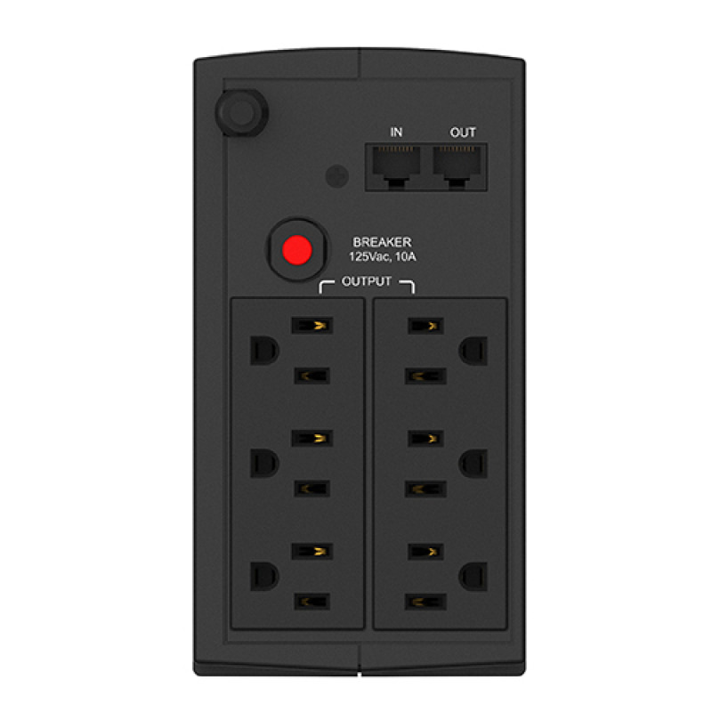 NO-BREAK SMARTBITT 800VA/400W, CLAVIJA NEMA 5-15P, 6 CONTACTOS, TIPO NEMA 5-15R, TODOS CON RESPALDO DE BATERIAS, REGULACION Y SUPRESION DE PICOS. image 3