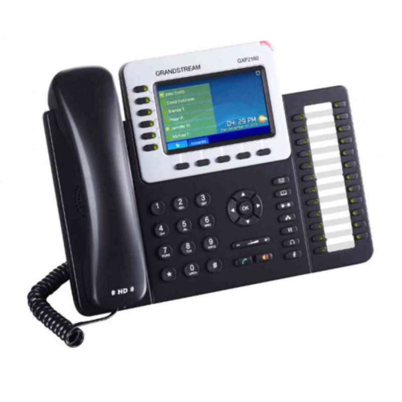 TELEFONO IP GRANDSTREAM GXP2140 / 4 CUENTAS SIP 4 LINEAS 2 PUERTOS GIGABIT BLUETOOTH CONECTOR RJ9 COMPATIBLE CON EHS Y MODULO DE EXPANSION PANTALLA LCD A COLOR SOPORTA POE E INCLUYE ELIMINADOR image 4