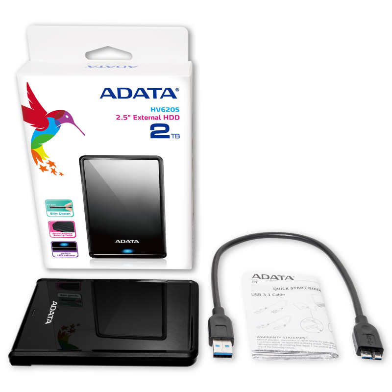 DISCO DURO EXTERNO ADATA HV620S 4TB PORTATIL 2.5 USB 3.2 WINDOWS MAC LINUX DASHDRIVE SLIM COLOR NEGRO (AHV620S-4TU31-CBK) image 20