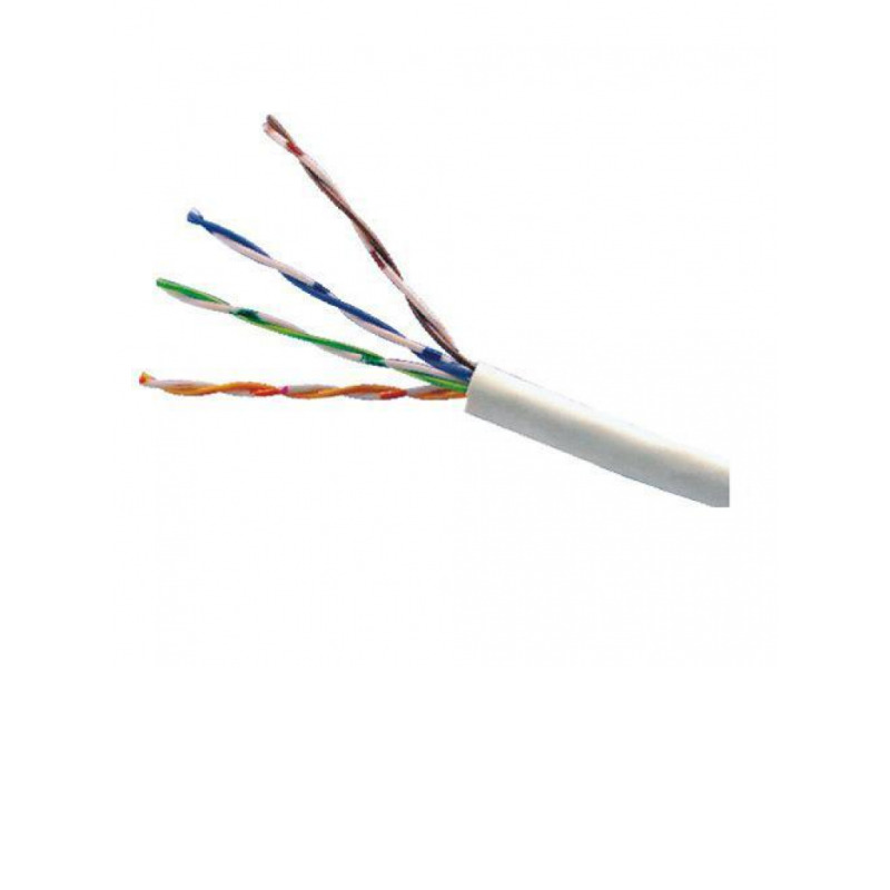 SAXXON OUTP5ECCA305BC - Bobina de Cable UTP Cat5e/ 305 Metros/ CCA/ Color Blanco/ Uso Interior/ Cert ISO9001/ UL 444/ RoSH/ ANSI/ TIA/ EI-568B