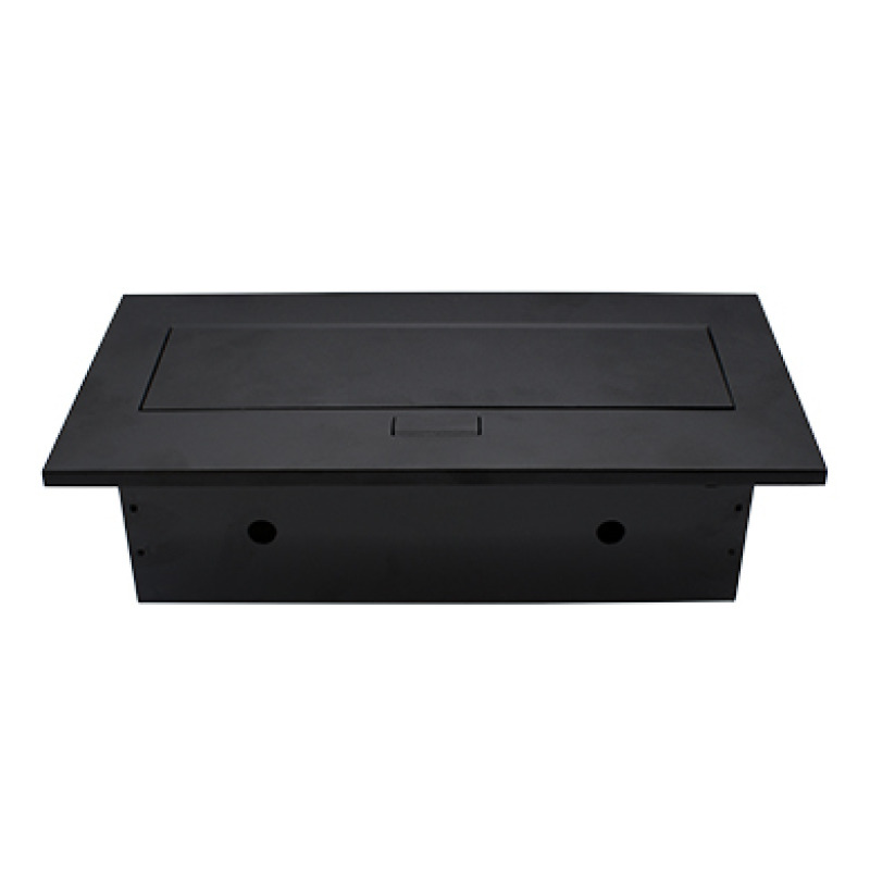 CAJA BROBOTIX PARA MESA HDMI X1, USB X1, CORRIENTE X2, RJ45 CAT6 X2, NEGRO image 6