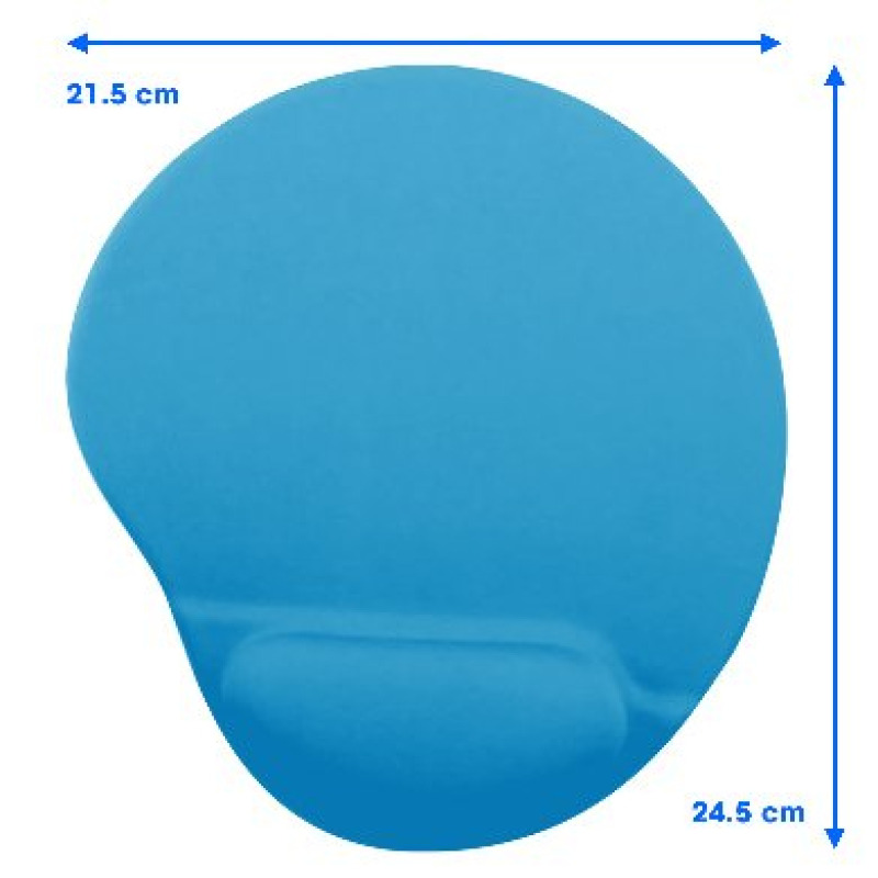 MOUSE PAD BROBOTIX CON ALMOHADILLA DE GEL, ANTIDERRAPANTE, TURQUESA image 6