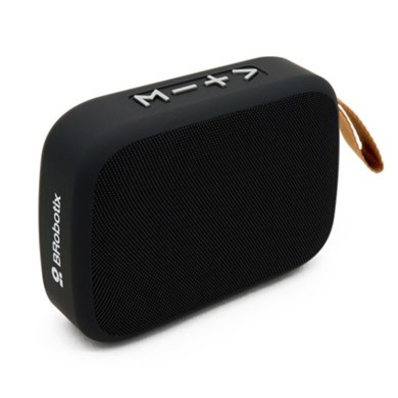  BOCINA BROBOTIX BLUETOOTH USB, RADIO FM, COLOR NEGRO image 2