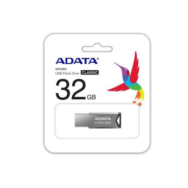 MEMORIA ADATA 32GB USB 2.0 UV250 METALICA (AUV250-32G-RBK) image 4