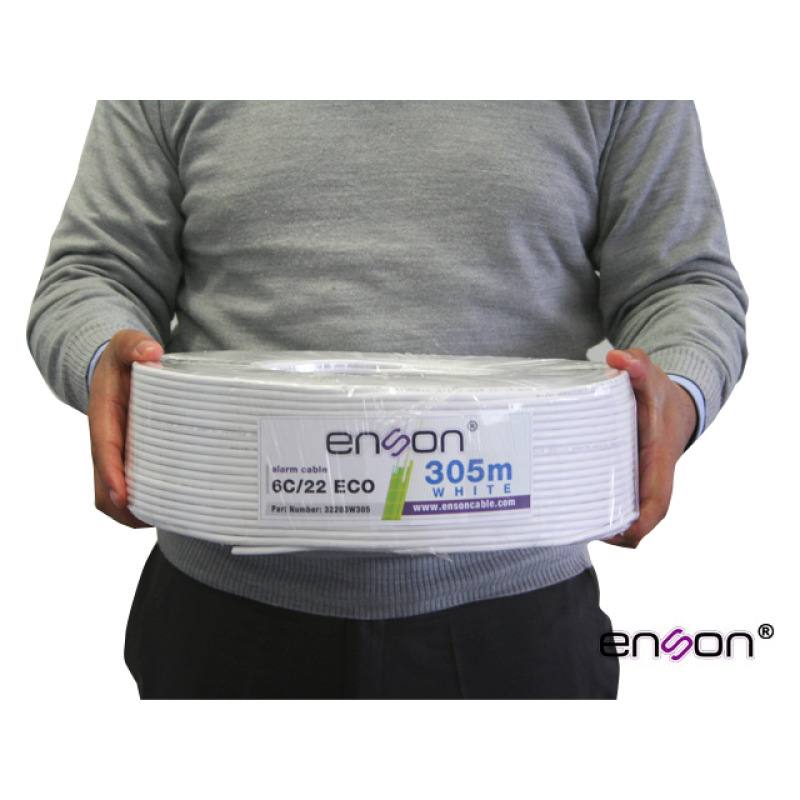 Enson 32203W305 cable de señal 305 m Blanco image 6