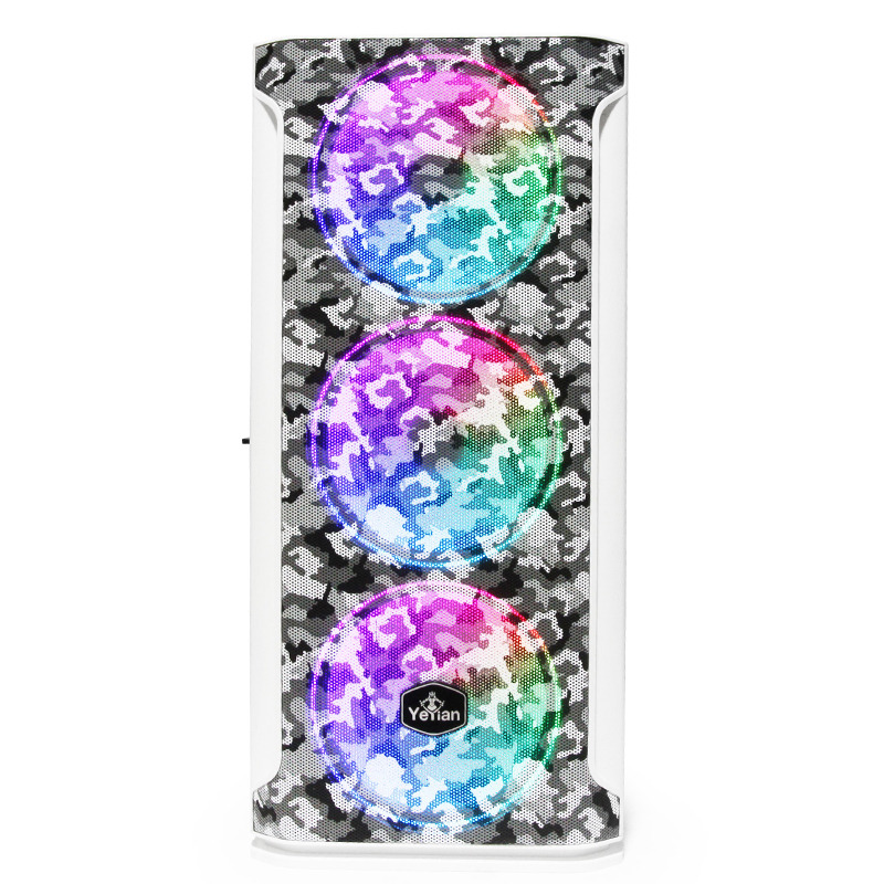 Yeyian Hollow 2500 Midi Tower Negro, Camuflaje, Blanco image 6