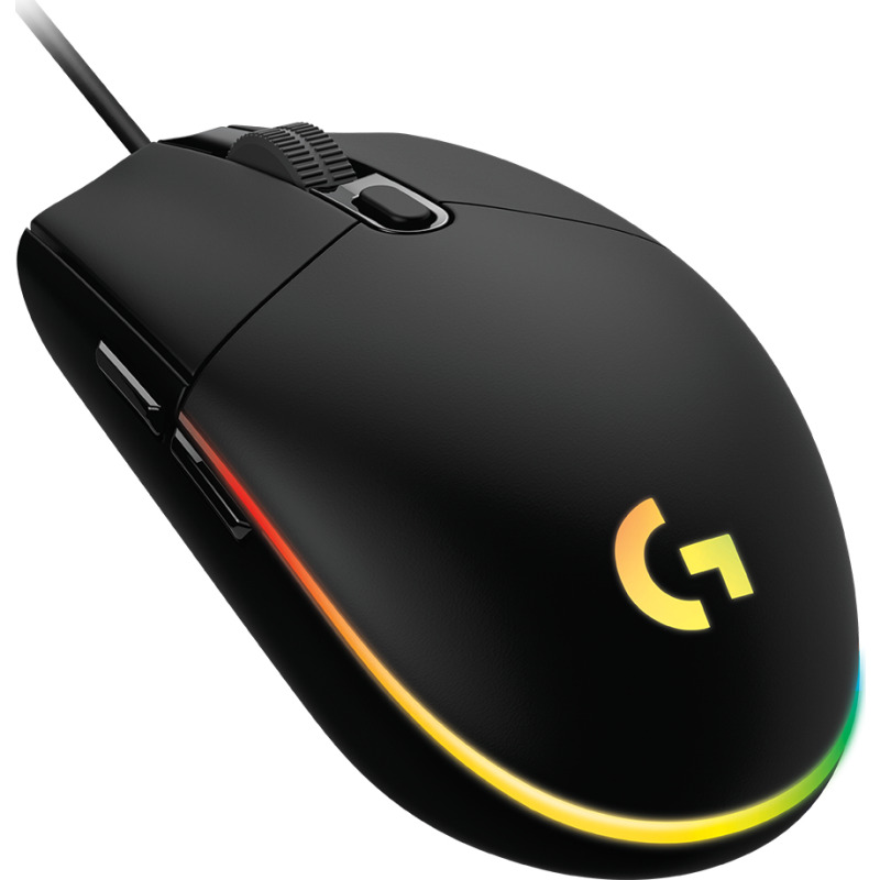 MOUSE GAMING LOGITECH G203 RGB LIGHTSYNC OPTICO USB ALAMBRICO 6 BOTONES PROGRAMABLES NEGRO image 18
