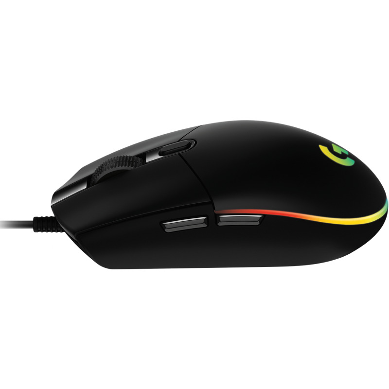 MOUSE GAMING LOGITECH G203 RGB LIGHTSYNC OPTICO USB ALAMBRICO 6 BOTONES PROGRAMABLES NEGRO image 19
