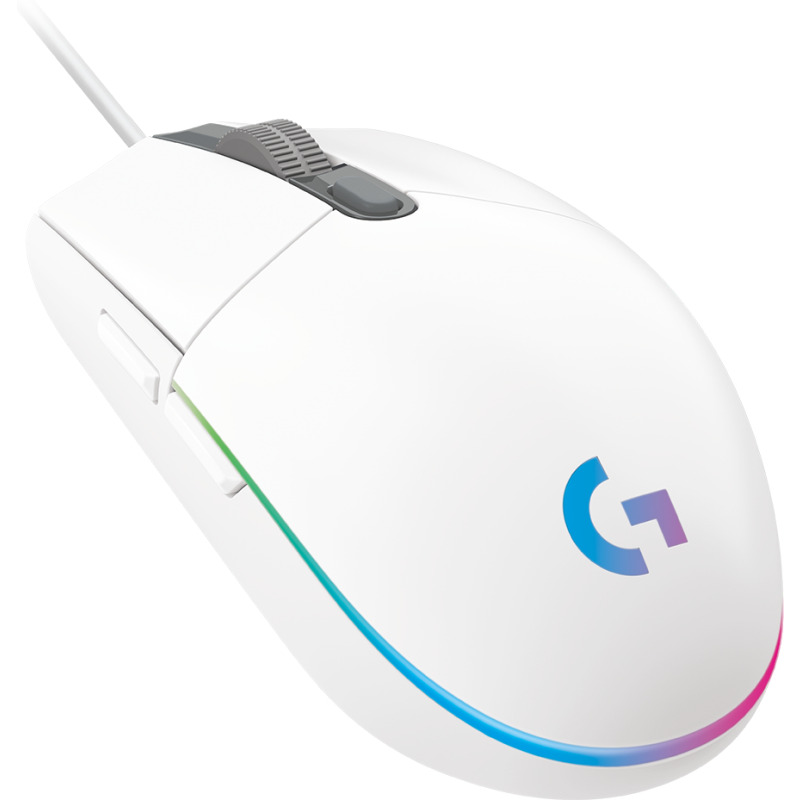 MOUSE GAMING LOGITECH G203 RGB LIGHTSYNC OPTICO USB ALAMBRICO 6 BOTONES PROGRAMABLES BLANCO image 18