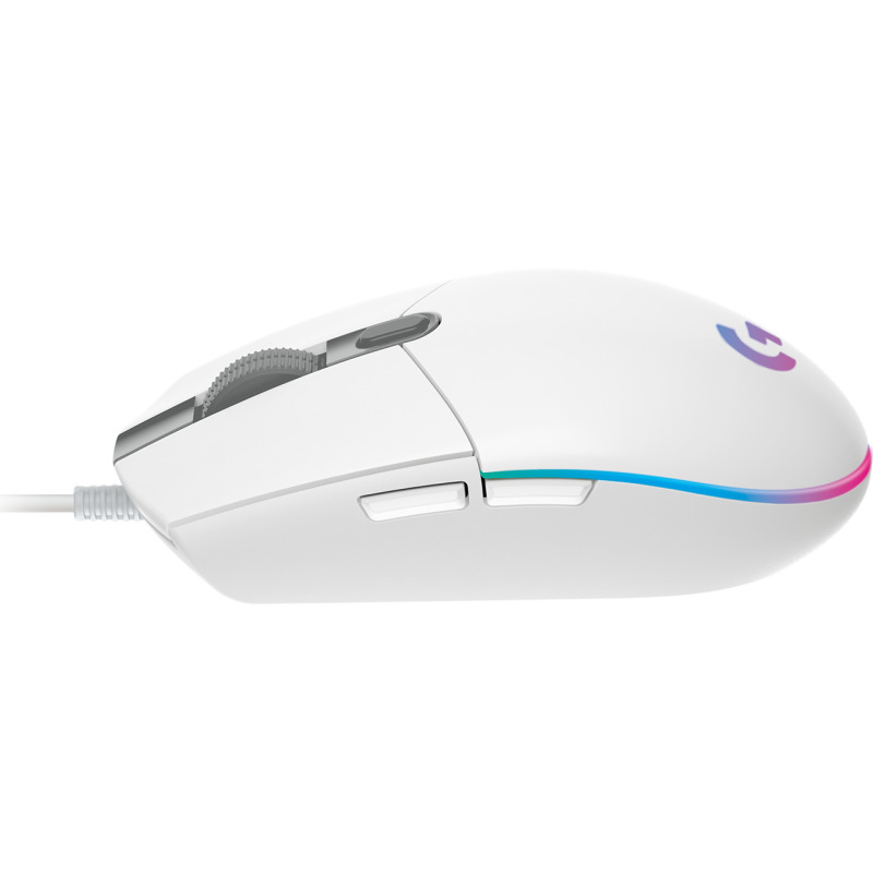 MOUSE GAMING LOGITECH G203 RGB LIGHTSYNC OPTICO USB ALAMBRICO 6 BOTONES PROGRAMABLES BLANCO image 19