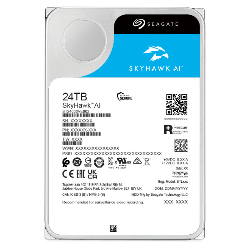DISCO DURO INTERNO SEAGATE 24TB 3.5 512M SKYHAWK AI (ST24000VE002) image 5