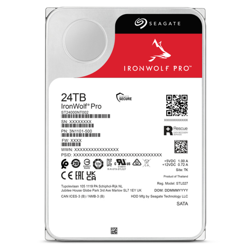 DISCO DURO INTERNO SEAGATE 24TB 3.5 7200RPM IRONWOLF PRO (ST24000NT002) image 4