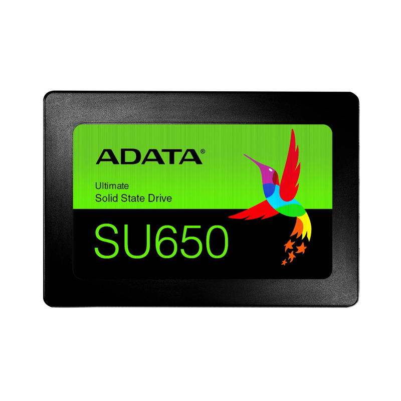 UNIDAD DE ESTADO SOLIDO SSD INTERNO ADATA SU650 256GB 2.5 SATA3 LECT. 520 ESCRIT. 450 MBS 7MM PC LAPTOP MINIPC SIN BRACKET 3DNAND (ASU650SS-256GT-R)