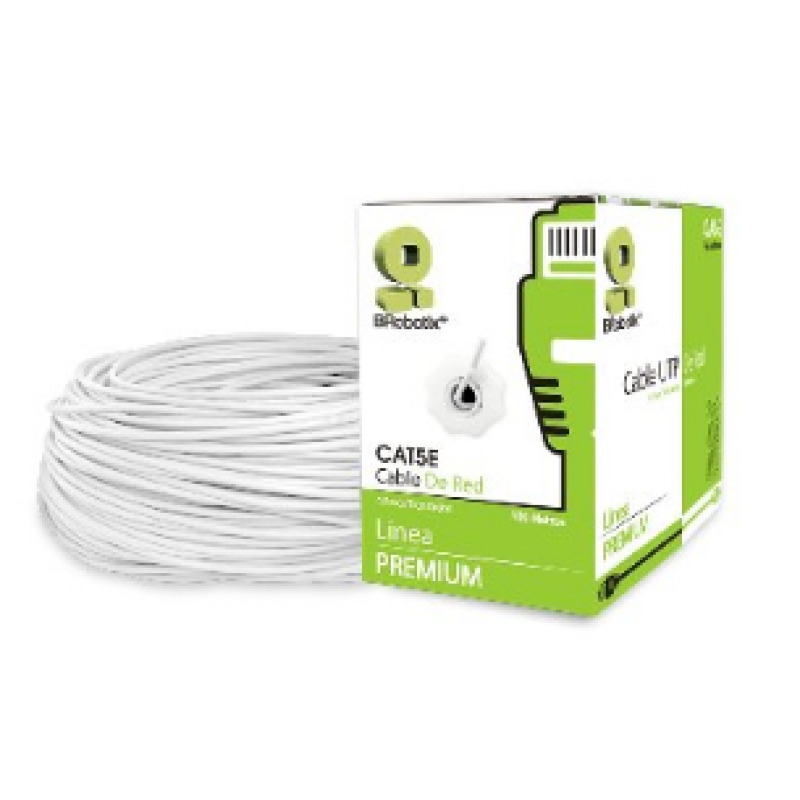 BOBINA BROBOTIX CAT5E UTP CCA 100MTS  BLANCO image 4