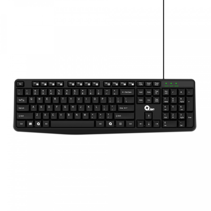 Qian QKX-20603 teclado Ratón incluido USB QWERTY Español Negro