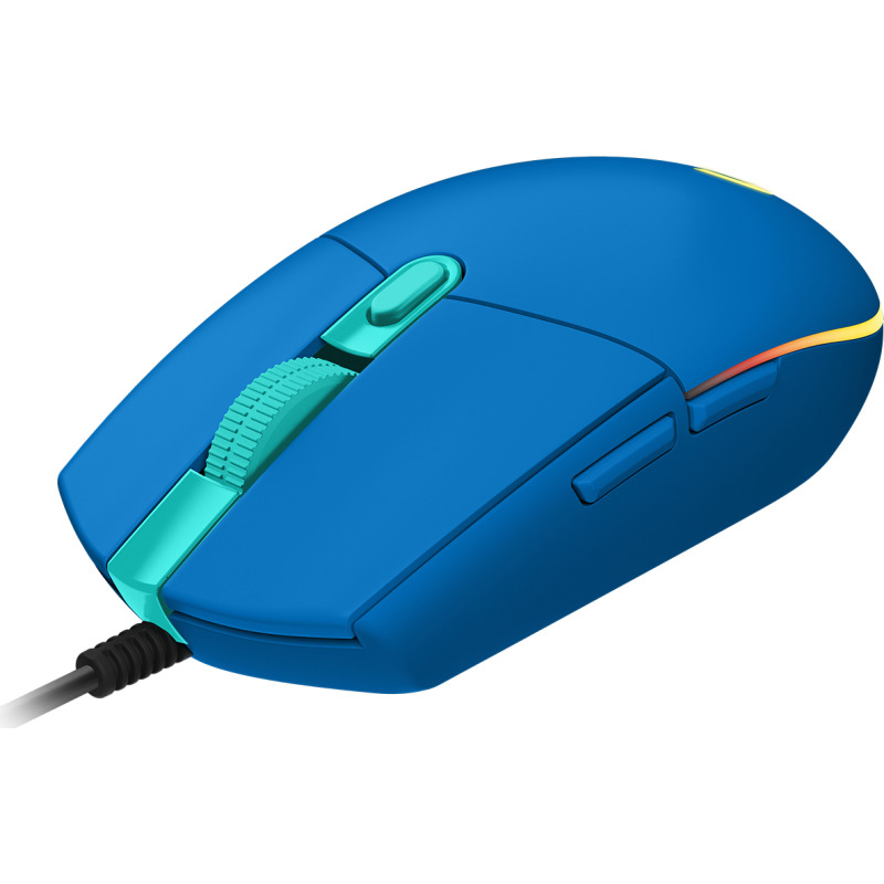 MOUSE GAMING LOGITECH G203 RGB LIGHTSYNC OPTICO USB ALAMBRICO 6 BOTONES PROGRAMABLES AZUL image 5