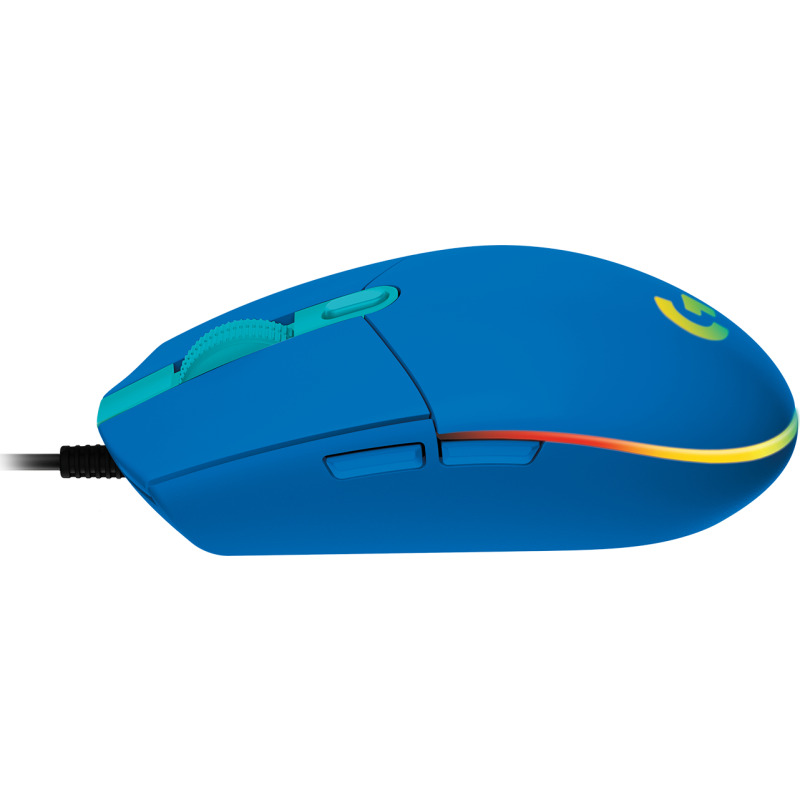 MOUSE GAMING LOGITECH G203 RGB LIGHTSYNC OPTICO USB ALAMBRICO 6 BOTONES PROGRAMABLES AZUL image 19