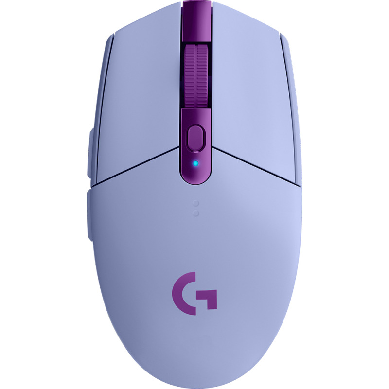 MOUSE GAMING LOGITECH G305 LIGHTSPEED LILAC OPTICO INALAMBRICO USB 1MS CON SENSOR HERO 12000DPI 6 BOTONES image 6