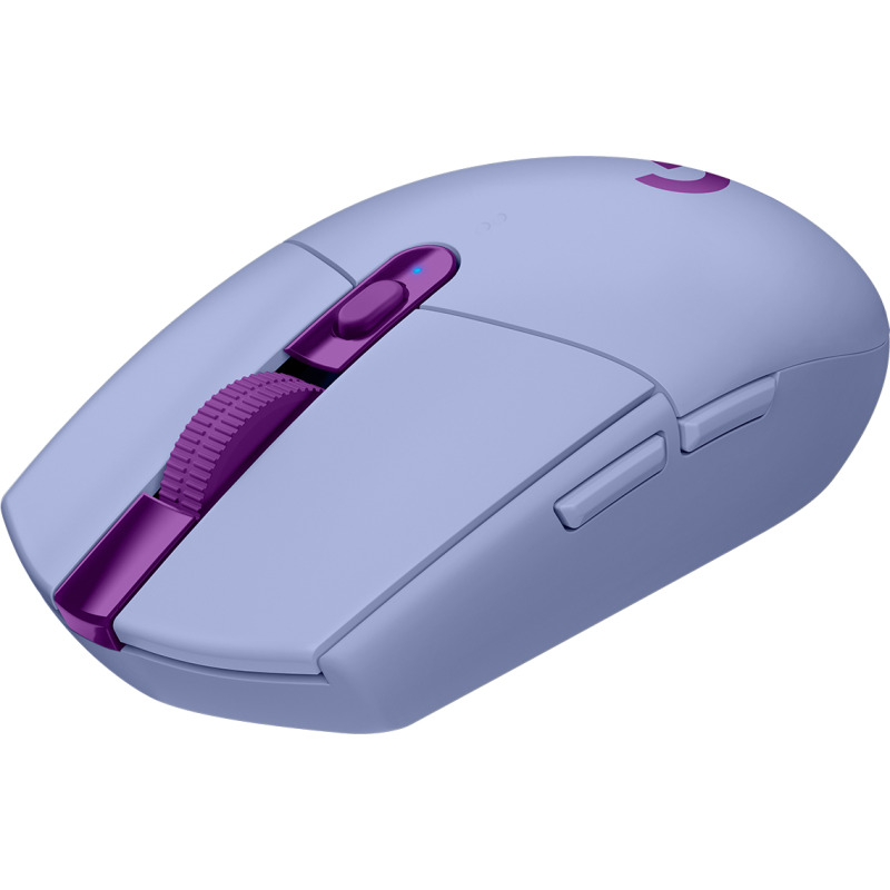 MOUSE GAMING LOGITECH G305 LIGHTSPEED LILAC OPTICO INALAMBRICO USB 1MS CON SENSOR HERO 12000DPI 6 BOTONES image 12