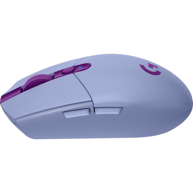 MOUSE GAMING LOGITECH G305 LIGHTSPEED LILAC OPTICO INALAMBRICO USB 1MS CON SENSOR HERO 12000DPI 6 BOTONES image 13