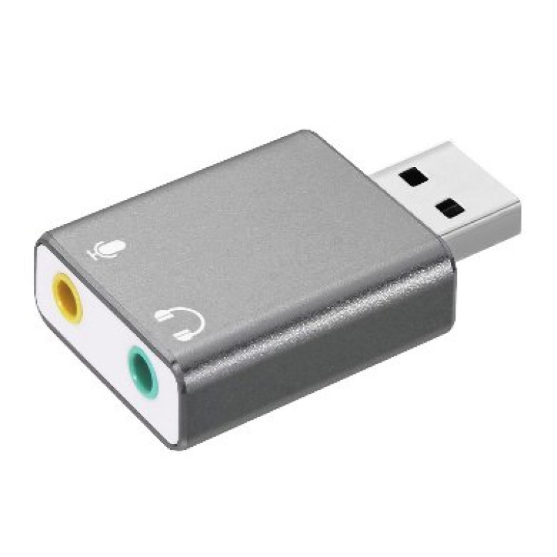 CONVERTIDOR BROBOTIX USB A AUDIO 7.1 GRIS METALICO image 4