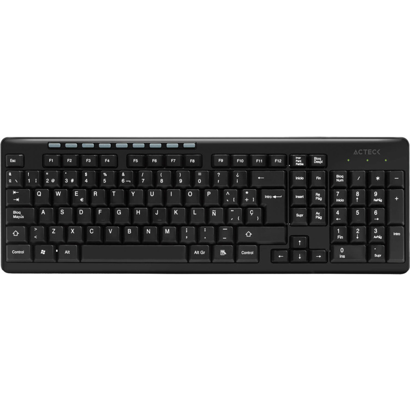 TECLADO ACTECK INSPIRE TI215 / INALAMBRICO / RECEPTOR USB / MULTIMEDIA / 114 TECLAS / ESPAÑOL /AC-913973 