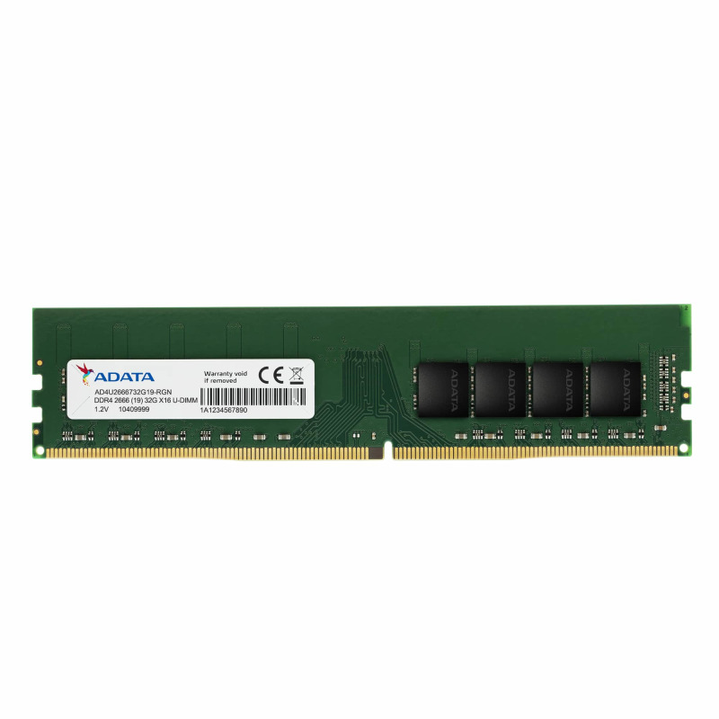 MEMORIA ADATA UDIMM DDR4 8GB PC4-21300 2666MHZ CL19 288PIN 1.2V PC (AD4U26668G19-SGN)