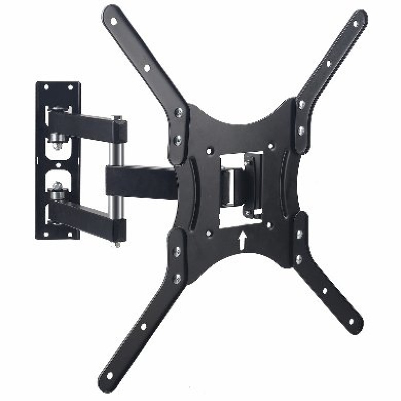 SOPORTE BROBOTIX ARTICULADO, PARA TV 26 PULGADAS  A 55 PULGADAS , SOPORTA 35 KG  INCLINACION 15 GRADOS , GIRO 180 GRADOS, COLOR NEGRO