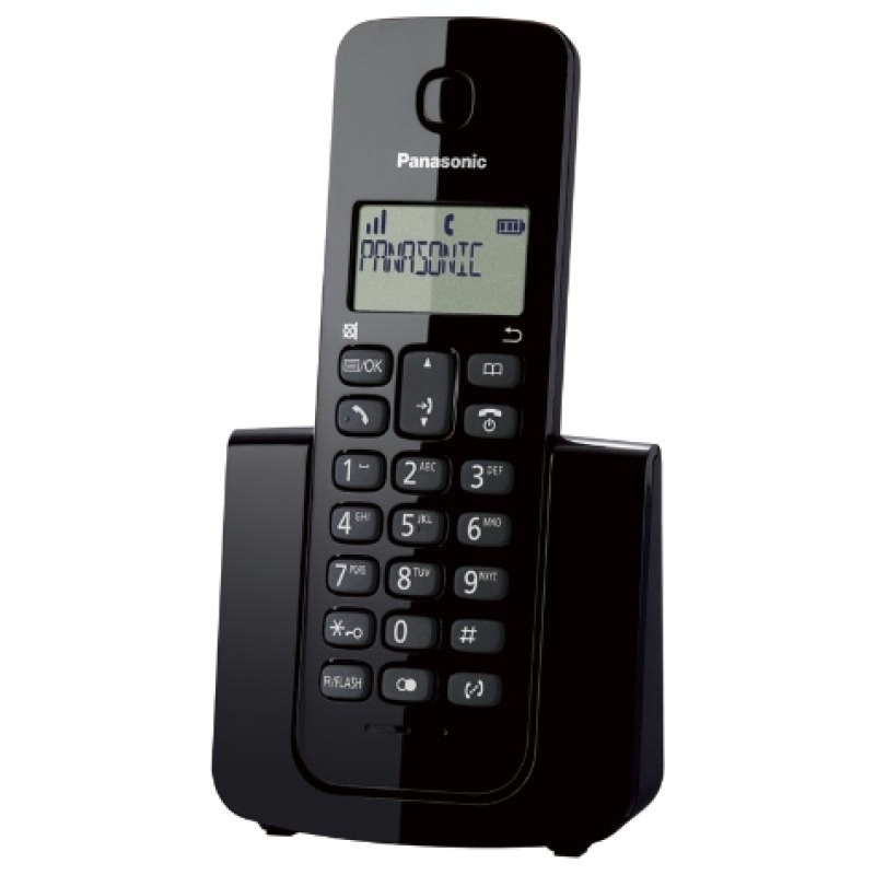 TELEFONO PANASONIC KX-TGB110MEB INALAMBRICO BASICO 20 NUMEROS IDENTIFICADOR DE LLAMADAS, 50 NUMEROS DIRECTORIO LOCALIZADOR DE AURICULAR NEGRO