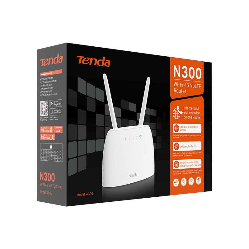 ROUTER TENDA  4G06  CHIP CELULAR INALAMBRICA QUE INTEGRA LTE RANURA SIM ENLACE ASCENDENTE ETHERNET DE ALTA VELOCIDAD ACCESO A DATOS Y SERVICIOS DE VOZ FLEXIBLES Y DIVERSIFICADOS HOTSPOT image 5