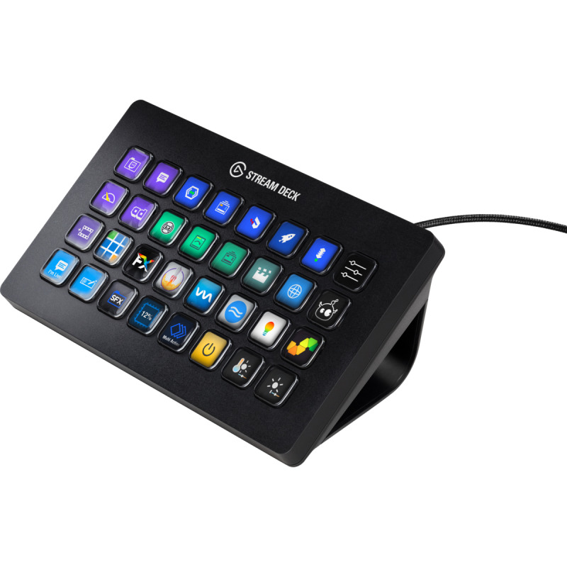 TECLADO P/STREAMING ELGATO (10GAT9901) STREAM DECK XL,32 TECLAS LCD,NEGRO