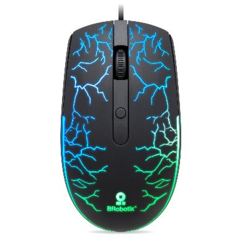MOUSE BROBOTIX STORM, ALAMBRICO, USB-A ILUMINADO RGB, NEGRO image 5