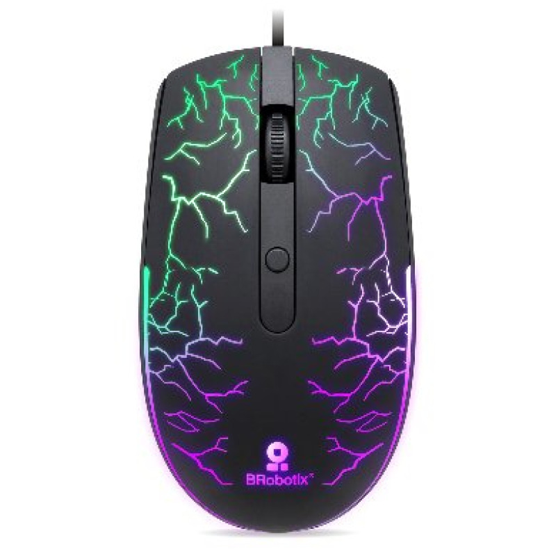 MOUSE BROBOTIX STORM, ALAMBRICO, USB-A ILUMINADO RGB, NEGRO image 9