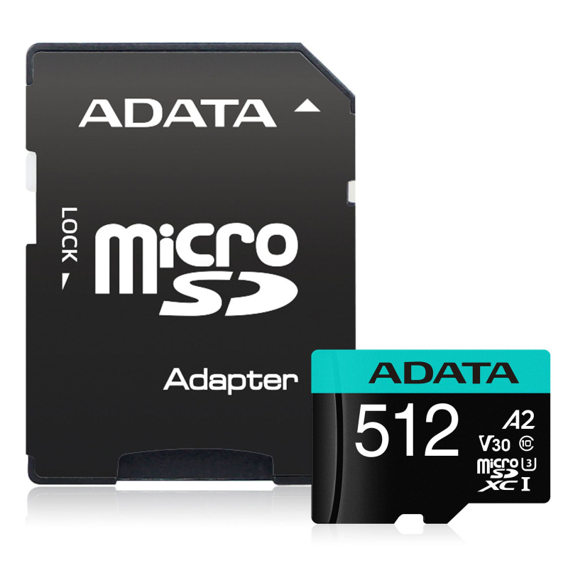 MEMORIA ADATA MICRO SDXC/SDHC 512GB UHS-I 100MB/85MB CLASE 10 V30 A2 C/ADAPTADOR (AUSDX512GUI3V30SA2-RA1) image 4