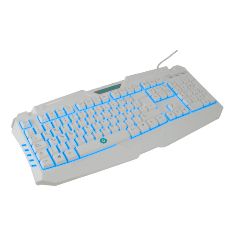 TECLADO/MOUSE/TAPETE Y DIADEMA GAMING VORTRED BY PERFECT CHOICE LUZ RGB BLANCO image 3