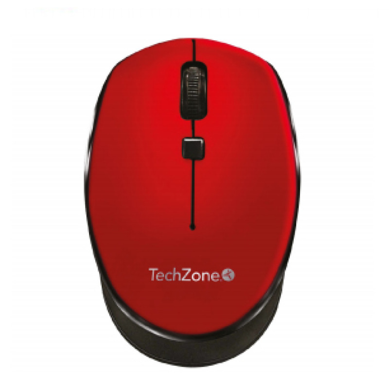 MOUSE TECHZONE TZ19MOU01-INAR OPTICO NANO USB BOTONES ROJO