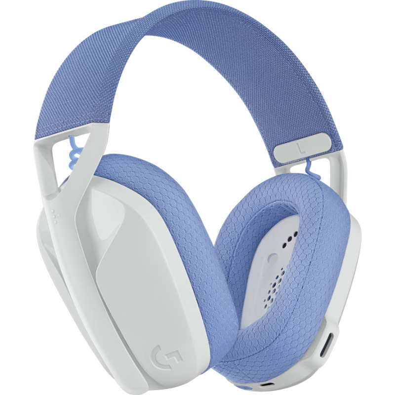 AUDIFONOS GAMING TIPO DIADEMA LOGITECH G435 LIGHTSPEED WHITE INALAMBRICO RECARGABLE 18HRS USB 1MS LIGHTSYNC BLUETOOTH 165 GRAMOS image 3