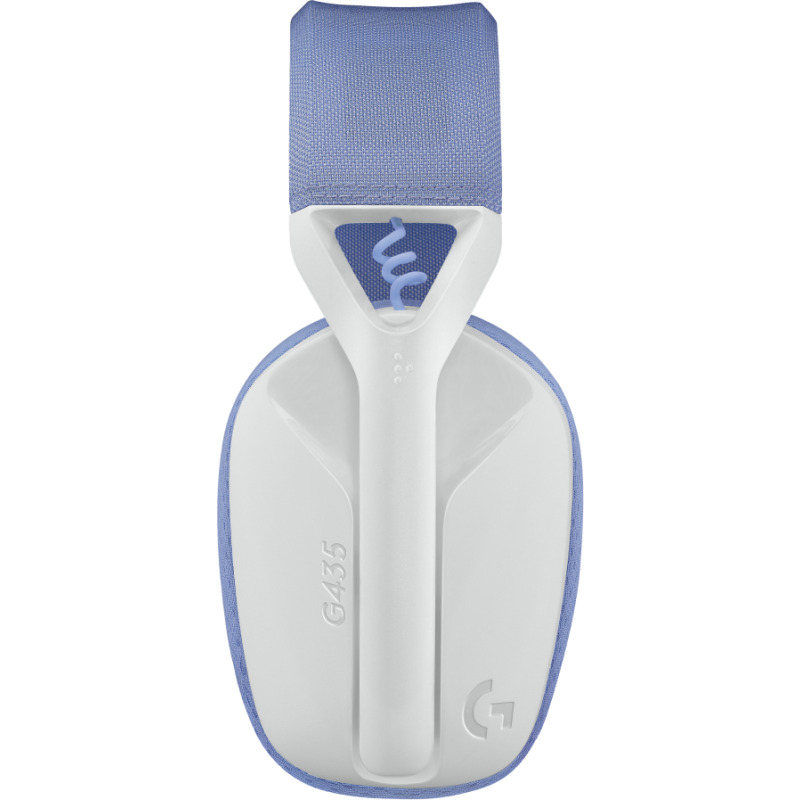 AUDIFONOS GAMING TIPO DIADEMA LOGITECH G435 LIGHTSPEED WHITE INALAMBRICO RECARGABLE 18HRS USB 1MS LIGHTSYNC BLUETOOTH 165 GRAMOS image 7