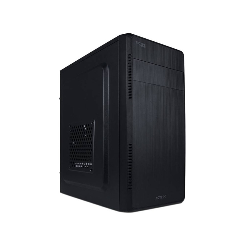 GABINETE ACTECK KIOTO GC240 / MINI TORRE / MICRO ATX, MINI ITX / FUENTE 500W / METAL / NEGRO / AC-932547